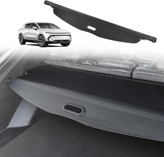 BestEvMod Retractable Trunk Cargo Cover Compatible with Chevrolet Equinox EV 2026 2025 2024 Interior Accessories Black Rear Trunk Cargo Shield Privacy Cover
