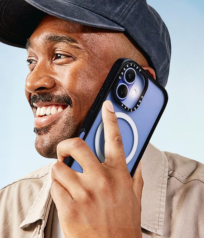 CASETiFY Impact iPhone 16 Pro Max Case [Slim/Compatible with Magsafe / 8.2 ft. 4X Military Grade Drop Protection] - Bow-net Lace - Clear Black