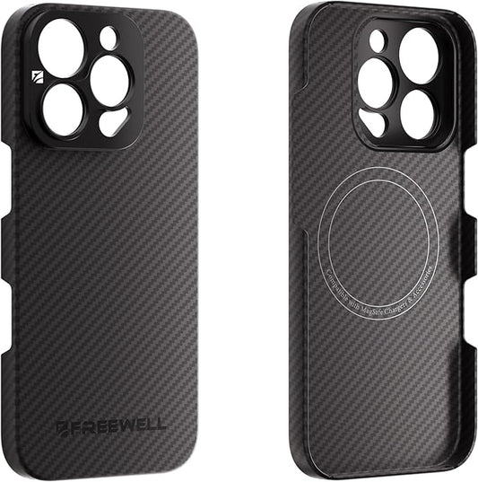 FREEWELL Pro Filmmaker Case for iPhone 16 Pro Max - 17mm Lens & Magnetic Filter Mount Black