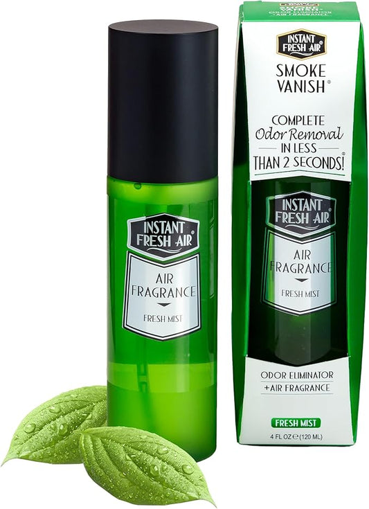 Smoke Vanish - Smoke Odor Eliminator Spray - Removes Smokey Odor Instantly with Noxban™ - Eco-Friendly - For Home, Car, Clothes & Travel - Fresh Mist Scent - 4 oz.