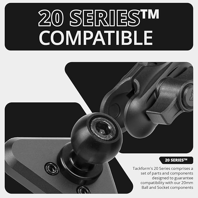 Tackform Link Vent Phone Mount Compatible with 2015-2020 Ford F-150, 2017-2021 Super Duty, 2018-2021 Expedition | Aluminum | Universal Magnetic Holder | 2" Arm | Green Knob | (NOT MAGSAFE Compatible)