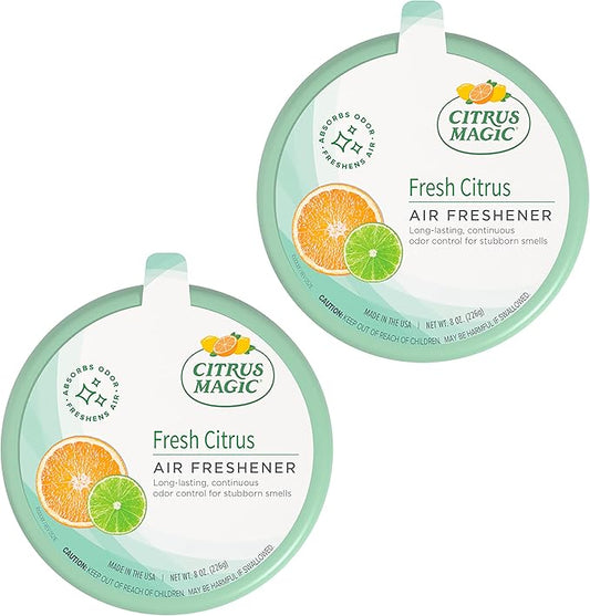 Citrus Magic 2-Pack Solid Air Freshener, 8-Ounce, Citrus