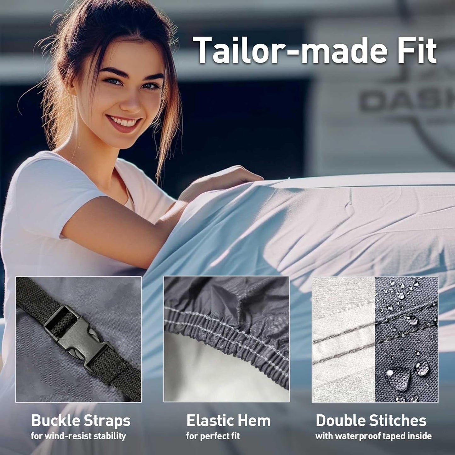 DaShield Ultimum Series Cadillac Series 75 1941 All Weather Protection Semi Custom Fit Dust, Sun, Snow, Rain Protection Indoor Outdoor