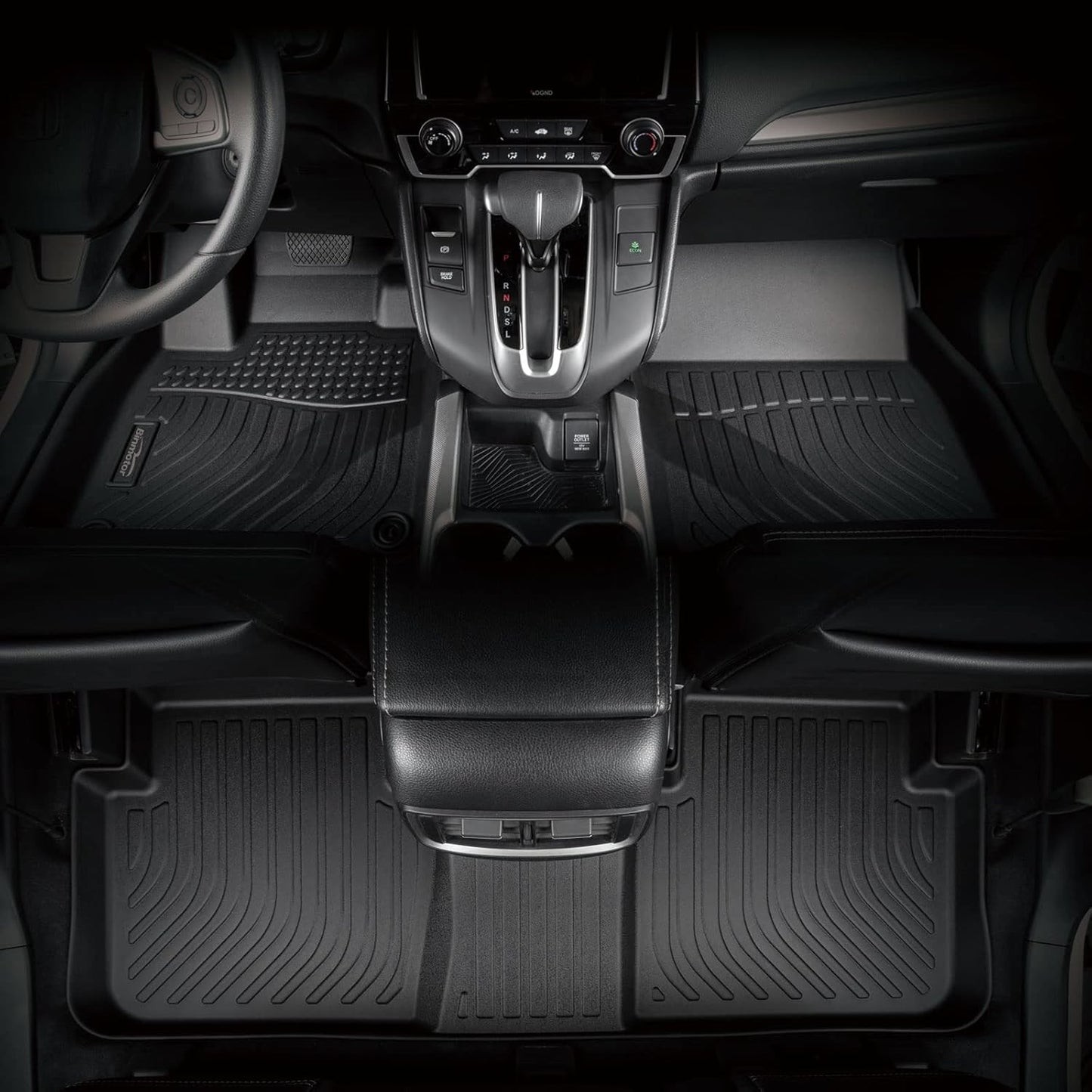 Binmotor-Floor Mats & Cargo Liner Set for Ford Mustang Mach E 2021-2025, All Weather Car Floor Mat for Ford Mustang Mach E, Rubber Mats TPE Car Liners Mustang Mach E Trunk Liner Accessories