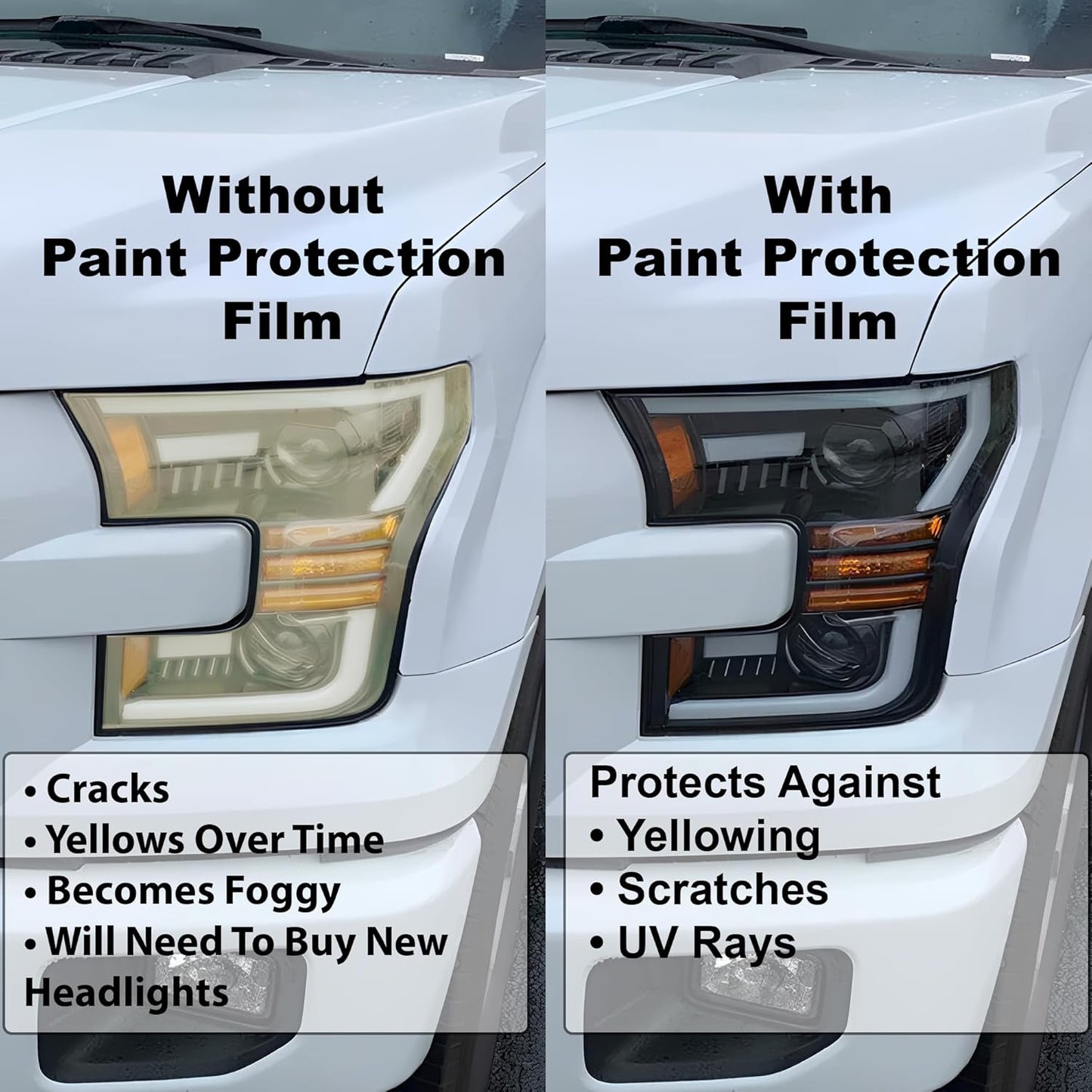 BOGAR TECH DESIGNS Full Headlight Head Light Tint Kit Compatible with Kia Forte 2022-2024, Clear Bra
