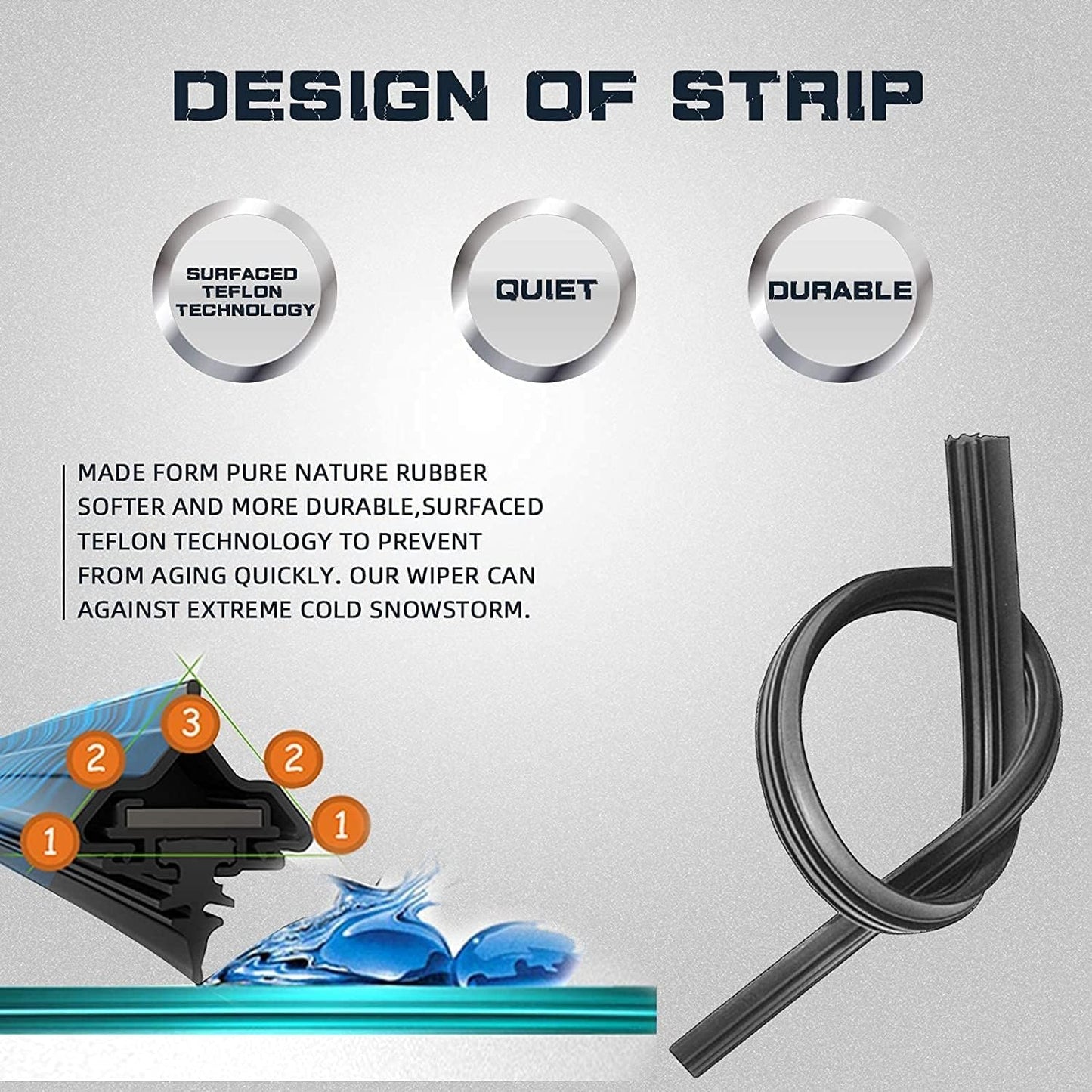 AUTOBOO 22"+22" Windshield Wipers Blades Replacement for Chevrolet Chevy Tahoe Suburban GMC Yukon XL 2015-2020 with 13 Inch Rear Wiper Blade -Original Factory Quality (Pack of 3)
