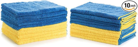 Detailers Best 79056 Professional Grade Microfiber Cleaning Cloths - Pack of 10