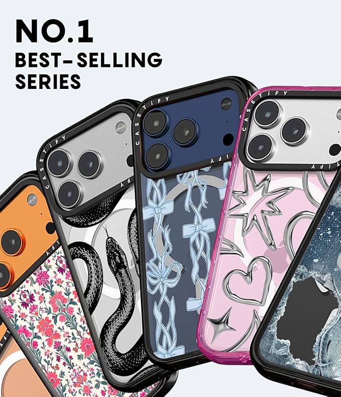 CASETiFY Impact iPhone 17 Pro Max Case [Slim/Compatible with Magsafe / 8.2 ft. 4X Military Grade Drop Protection] - Two Little Koi - Clear Black