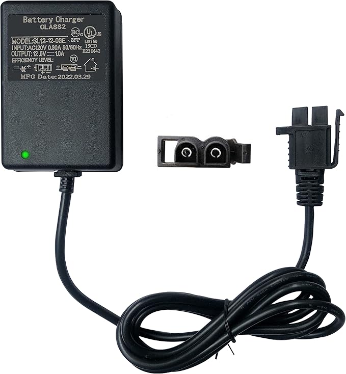FLHFULIHUA12 Volt Charger for Kids Ride On Car Toys12v Battery Charger for Yamaha Raptor 700R Toyota FJ Cruiser Dumar MegaTredz Motion Trendz Power Supply Adapter for Children Electric Wheels Cars