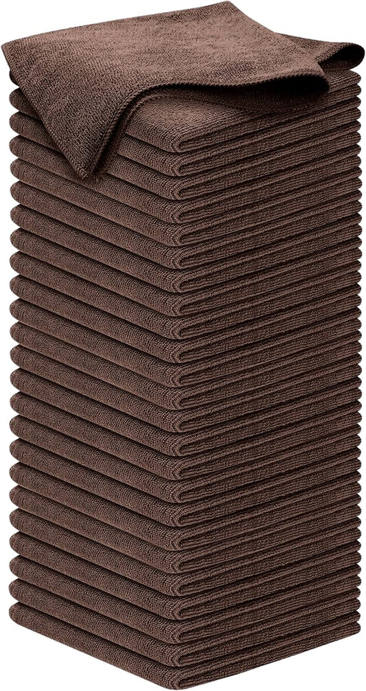 USANOOKS Premium 300GSM Microfiber Cleaning Cloth - 12.5"x12.5" High Performance - 1200 Washes, Ultra Absorbent Microfiber Towels for Cars Undercarriage, Rims & Engine Bay Cleaning - Microfiber Cloth