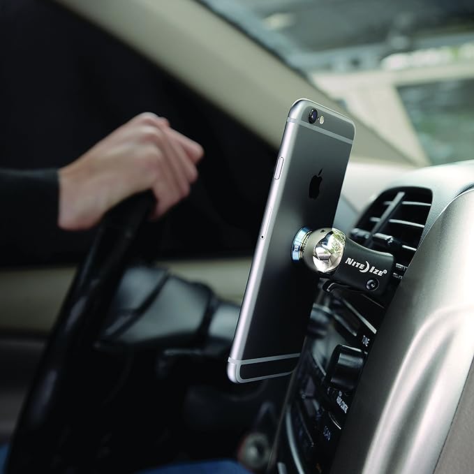 Nite Ize Steelie Vent Mount - Additional Car Vent Mount for Cell Phones - Compatible Phone Accessories for Steelie Magnetic Phone Mounting System