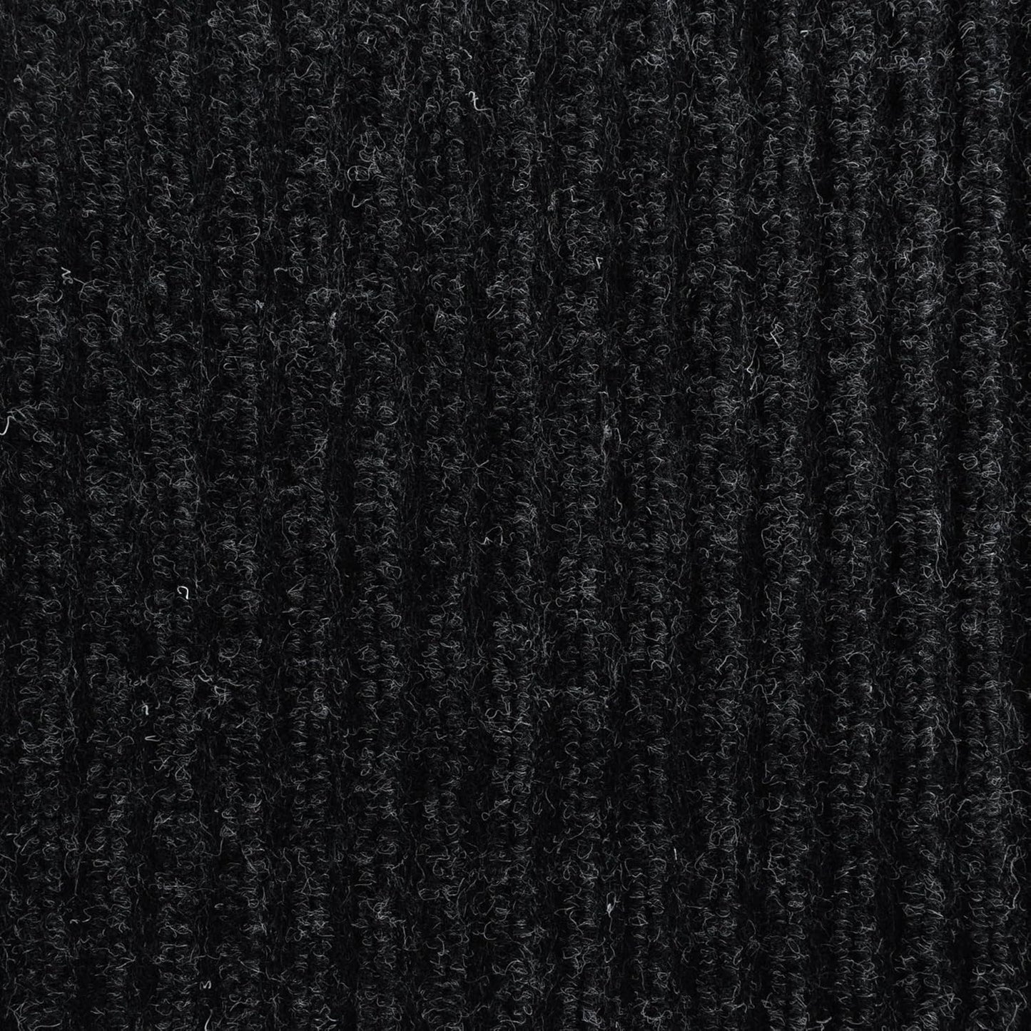 iCustomRug Spartan Weather Warrior Indoor/Outdoor Utility Ribbed Carpet Runner with Non-Slip Thermoplastic Rubber Backing, 4ft X 40ft in Black