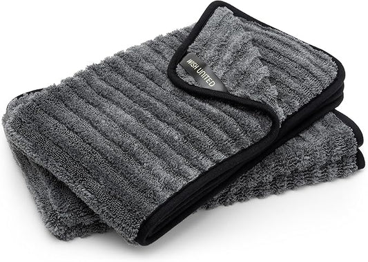 High Absorbency Weavy Microfiber Car Drying Towel 1200gsm (2pack, 15.7"x27.5")