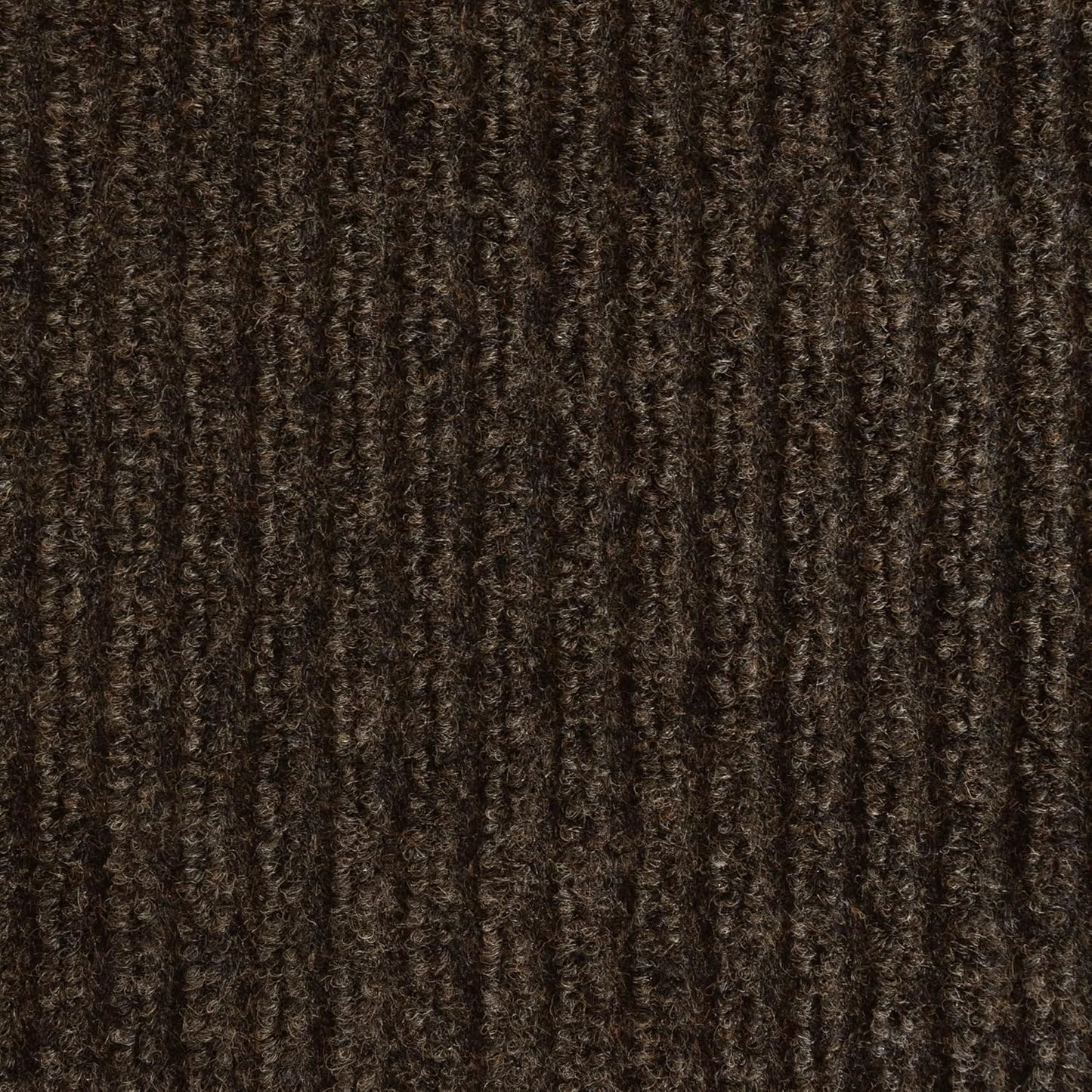 iCustomRug Spartan Weather Warrior Indoor/Outdoor Utility Ribbed Carpet Runner with Non-Slip Thermoplastic Rubber Backing, 6ft X 12ft in Brown