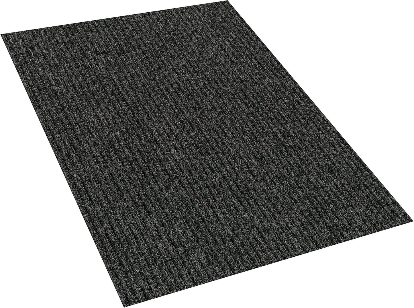 KOECKRITZ Heavy Duty Durable All Weather Indoor/Outdoor Non Slip Entrance Mat Rugs and Runners for Office Business Building Home Garage Front Door (6' x 12', Charcoal)